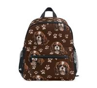 Kcldeci Toddler Backpack for Girls Boys Cavalier King Charles1 Kindergarten Elementary Preschool Kids School Bag Book Bag M
