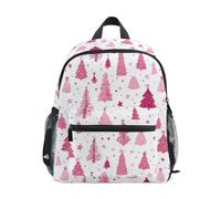 Kcldeci Toddler Backpack for Girls Boys Christmas Trees Stars Kindergarten Elementary Preschool Kids School Bag Book Bag S