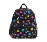 Kcldeci Toddler Backpack for Girls Boys Colorful Bowling Star Kindergarten Elementary Preschool Kids School Bag Book Bag S