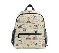Kcldeci Toddler Backpack for Girls Boys Cows A Farm Life Kindergarten Elementary Preschool Kids School Bag Book Bag S