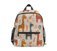 Kcldeci Toddler Backpack for Girls Boys Cute Giraffes Kindergarten Elementary Preschool Kids School Bag Book Bag S