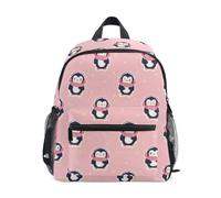 Kcldeci Toddler Backpack for Girls Boys Cute Penguins in A Scarf Kindergarten Elementary Preschool Kids School Bag Book Bag S