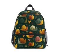 Kcldeci Toddler Backpack for Girls Boys Cute Snails Heart1 Kindergarten Elementary Preschool Kids School Bag Book Bag M