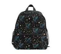 Kcldeci Toddler Backpack for Girls Boys Dragons and Stars Kindergarten Elementary Preschool Kids School Bag Book Bag M