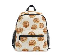 Kcldeci Toddler Backpack for Girls Boys Eclair Cinnamon Bun Kindergarten Elementary Preschool Kids School Bag Book Bag S