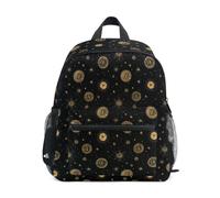 Kcldeci Toddler Backpack for Girls Boys Golden Bitcoin Symbols Kindergarten Elementary Preschool Kids School Bag Book Bag M