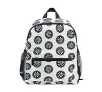 Kcldeci Toddler Backpack for Girls Boys Graphic Dartboard Dart Kindergarten Elementary Preschool Kids School Bag Book Bag S