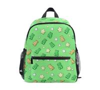 Kcldeci Toddler Backpack for Girls Boys Gummy Bear and Star Kindergarten Elementary Preschool Kids School Bag Book Bag S