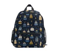 Kcldeci Toddler Backpack for Girls Boys Happy Birthday Deco Kindergarten Elementary Preschool Kids School Bag Book Bag M