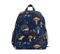 Kcldeci Toddler Backpack for Girls Boys Hedgehog and Mushroom Kindergarten Elementary Preschool Kids School Bag Book Bag S