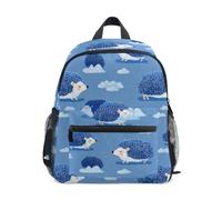 Kcldeci Toddler Backpack for Girls Boys Hedgehog Snow Kindergarten Elementary Preschool Kids School Bag Book Bag S