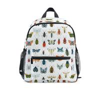 Kcldeci Toddler Backpack for Girls Boys Insects Bugs Butterfly Kindergarten Elementary Preschool Kids School Bag Book Bag S