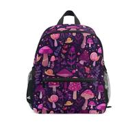 Kcldeci Toddler Backpack for Girls Boys Mushrooms Snails Kindergarten Elementary Preschool Kids School Bag Book Bag S