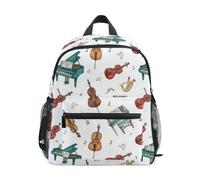 Kcldeci Toddler Backpack for Girls Boys Musical Piano Violin Kindergarten Elementary Preschool Kids School Bag Book Bag S