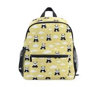 Kcldeci Toddler Backpack for Girls Boys Panda and Cloud Kindergarten Elementary Preschool Kids School Bag Book Bag S