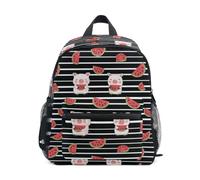 Kcldeci Toddler Backpack for Girls Boys Piggy Watermelon Kindergarten Elementary Preschool Kids School Bag Book Bag M