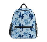 Kcldeci Toddler Backpack for Girls Boys Pond Leafy Sea Dragon Kindergarten Elementary Preschool Kids School Bag Book Bag M