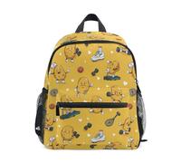 Kcldeci Toddler Backpack for Girls Boys Potato Doing Sports Kindergarten Elementary Preschool Kids School Bag Book Bag M
