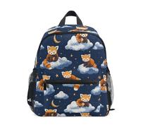 Kcldeci Toddler Backpack for Girls Boys Red Panda on Cloud Kindergarten Elementary Preschool Kids School Bag Book Bag S