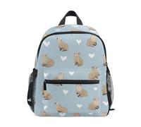 Kcldeci Toddler Backpack for Girls Boys Sea Otter Heart Kindergarten Elementary Preschool Kids School Bag Book Bag S