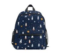 Kcldeci Toddler Backpack for Girls Boys Space Rocket Planet Kindergarten Elementary Preschool Kids School Bag Book Bag S