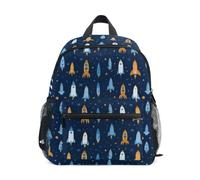 Kcldeci Toddler Backpack for Girls Boys Space Rocket Planet3 Kindergarten Elementary Preschool Kids School Bag Book Bag S