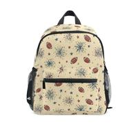 Kcldeci Toddler Backpack for Girls Boys Star Bow Football Firework Kindergarten Elementary Preschool Kids School Bag Book Bag S