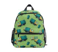 Kcldeci Toddler Backpack for Girls Boys Trash Can Garbage Truck Kindergarten Elementary Preschool Kids School Bag Book Bag S