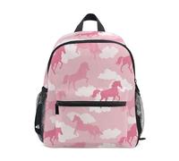 Kcldeci Toddler Backpack for Girls Boys Unicorn Horse Cloud Kindergarten Elementary Preschool Kids School Bag Book Bag S