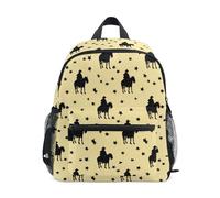 Kcldeci Toddler Backpack for Girls Boys Western Cowboy Stars Kindergarten Elementary Preschool Kids School Bag Book Bag S