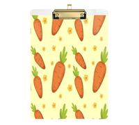 Kcldeci Yellow Acrylic Clipboards Standard A4 Letter Size Clip Board for Classroom School and Office Use for Kids Student Teacher Gold 12x9in