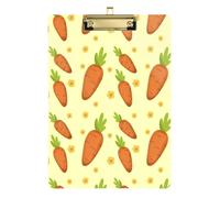 Kcldeci Yellow Acrylic Clipboards Standard A4 Letter Size Clip Board for Classroom School and Office Use for Kids Student Teacher Gold 12x9in