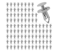 kclkda 100Pcs Longer Trim Panel Fixing Clips, Longer Trim Panel Clips Grey Carpet Lining Plastic Retainer Universal Car Plastic Fasteners for Auto Interior Door,Body Bumper,Trims Clips Kit