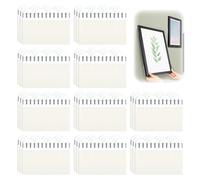 kclkda 120 Pieces Picture Hanging Strips, Command Strip No Tools Water-Resistant Wall Strip Removable Adhesive Refill Strips Hook and Loop Tape Damage Free for Posters, Indoor Hooks and Wall Décor