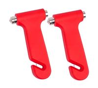 kclkda 2 Pack Life Hammer with Seatbelt Cutter, 2-in-1 Car Safety Hammer, Emergency Escape Tools with Seat Belt Cutter and Window Breaker, Red Glass Breaker for Bus Truck Van Car