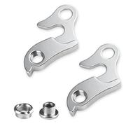 kclkda 2PCS Bike Rear Derailleur Hanger, Aluminium Alloy Rear Gear Mech with Screws Bike Derailleur Hanger Hook Drop Out Adapter for Adapter Replace Part Frame Mountain Road Racing Cycling