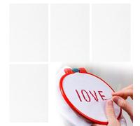 kclkda 4 Pieces 14 Count Reserve Aida Cloth, White Cross Stitch Cloth 45 x 30 cm Aida Cross Stitch Fabric Pure Cotton Material Classic Reserve Aidas Cloths Easy to Clean for Beginners & Amateurs