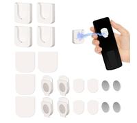 kclkda 4Pcs Magnetic Remote Control Holder, Magnetic Remote Control Holder Wall Mounted, Multi-purpose Self-Adhesive No Drilling Mount for TV Remotes Controls for Living Room
