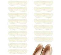 kclkda 8 Pairs Silicone Shoe Heel Pads, Gel Heel Pads for Ladies Shoes, Transparent Cushion Gel Heel Grips, Self-Adhesive Anti Slip Heels Pads to Prevent Rubbing Blisters for Women Men Most Shoes