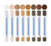 kclkda 8Pcs Wax Filler Wood Repair Sticks, Wax Sticks for Wood Repair, Laminate Floor Repairs Kit, Soft Repairs Crayons for Wooden Furniture Laminate Floor Table Door Scratches Holes (Brown Series)