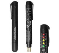 kclkda Upgraded 5-in-1 Automotive Brake Fluid Tester Pen, Universal Brake Fluid Moisture Analyzer for DOT3, DOT4, DOT5, ENV6, ENV4 with 5 LED Indicator Lights - Accurate, Fast, Portable