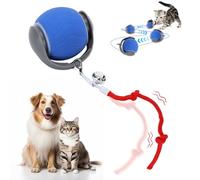 KcLpt Interactive Cat Toy Ball, Motion Activated Cat Toys for Indoor Cats Adult, Rechargeable Smart Toy with Irregular Movement, Stimulates Hunting Instincts, Works on All Floors & Carpets (Blue)