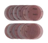Kcmell 25 Pcs 125mm Mesh Sanding Discs Hook & Loop 80/100/150/240/400 Grit, Dust Free Round Mesh Sanding Discs Pads Anti-Clogging Grinding Polishing Sandpaper for Car, Wood and Furniture