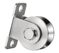 KCNOFNC Pulley with 2 Ball Bearings, V Type Pulley for 12 mm Ropes, Steel Cable, Load Capacity 500 kg, Pack of 1