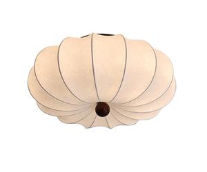 KCO Lighting Japanese Silk Ceiling Light Fixture White Fabric Flush Mount Ceiling Light Large Drum Light Fixtures Ceiling Hanging Boho Chandelier for Bedroom Entryway