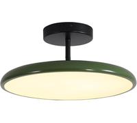 KCO Lighting Vintage Green Ceiling Light Contemporary Black Metal Flush Mount Mid Century Modern Entryway Semi Flush Mount LED Hallway Light Fixture
