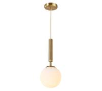 KCO Modo Lighting Modern Pendant Lighting, Electroplated Finishes with Globe Matte Glass Lampshade (Bronze)