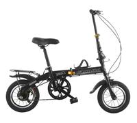 Kcolic 12/14" Lightweight Alloy Folding Bike, Single Speed Disc Brake, Quick Fold System, for Sports Outdoor Commuting, 200Kg Weight Capacity A,14in