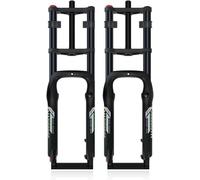 Kcolic Fat Mountain Bike Fork 4.0" Tire 20/26 Inch Snow Travel 190mm 1-1/8" Straight Double Shoulder Downhill Air 9 * 135mm QR Damping Adjust For Electric Front A,20in