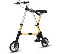 Kcolic Mini City Bike Quick Folding System Bicycle 8 Inch Aluminium Wheels,Ultralight Portable Mini Bike for Adults A,8in